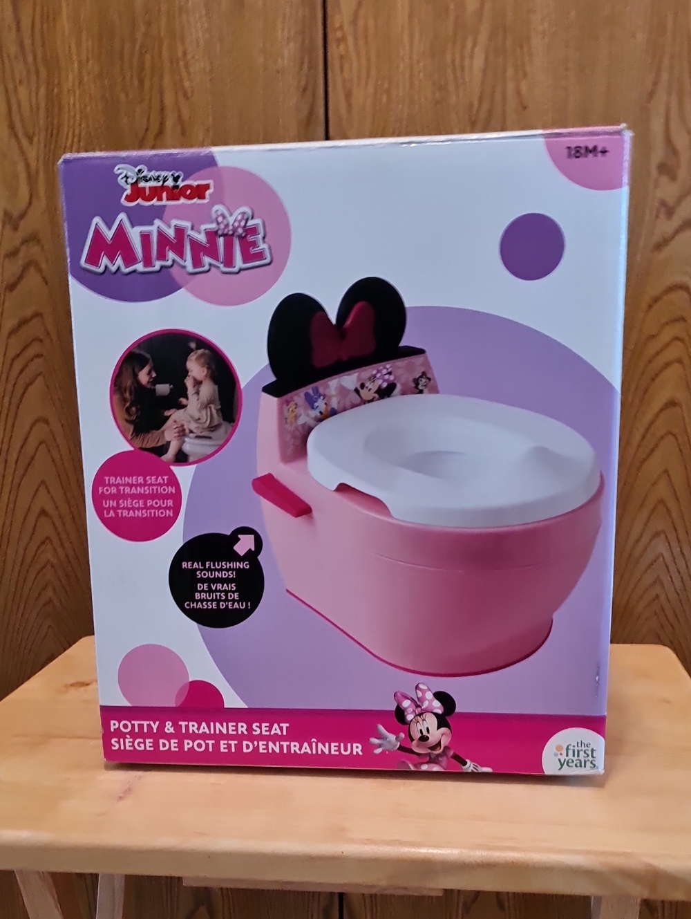 Disney Junior Minnie Pink Potty & Trainer Seat by The First Years